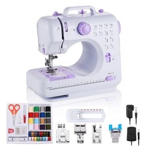 Sewing Machine for Beginners with Extension Table, Adjustable 2-Speed 2-Thread M